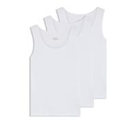 BOSS Three-pack of ribbed-cotton underwear vests - Style TankTop3P RibClassic, 50542132 White XXL