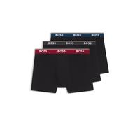 BOSS Three-pack of stretch-cotton logo-waistband boxer briefs - Style BoxerBr 3P Power, 50554694 Black XXXL