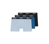 BOSS Three-pack of stretch-cotton logo-waistband boxer briefs - Style BoxerBr 3P Power, 50554694 Blue 4XL