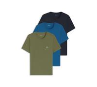 BOSS T-Shirt Classic Short Sleeve - 3-Pack Khaki/Green/Blue - M