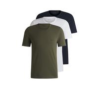 BOSS Three-pack of underwear T-shirts with embroidered logos - Style TShirtRN 3P Classic, 50505810 Blue / White / Green S