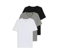 BOSS Three-pack of V-neck T-shirts in cotton jersey - Style TShirtVN 3P Classic, 50475285 White / Grey / Black XL