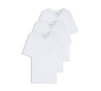 BOSS Three-pack of V-neck T-shirts in cotton jersey - Style TShirtVN 3P Classic, 50475285 White XXL