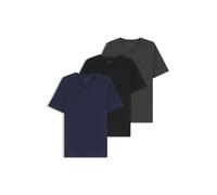 Boss Mens BOSS Bodywear 3 Pack T-Shirts - Soft Breathable Fabric with Logo Detail L Blue