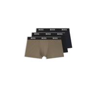 BOSS Three-pack stretch-cotton trunks - Style Trunk 3P Power, 50554693 Beige / Black / Blue XS