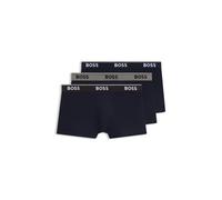 BOSS Three-pack stretch-cotton trunks - Style Trunk 3P Power, 50554693 Black XS