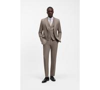 BOSS Three-piece regular-fit suit in virgin-wool serge - Style H-Jeckson-3Pcs-263, 50571960 Light Brown 44R