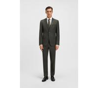 BOSS Three-piece slim-fit suit in patterned stretch wool - Style H-Huge-3Pcs-253, 50551768 Light Brown 42R