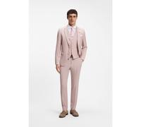 BOSS Three-piece slim-fit suit in virgin wool - Style H-Houston-3Pcs-262, 50561836 light pink 42R