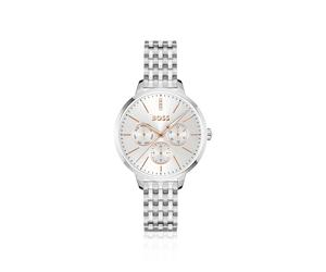BOSS THREEHAND Silver-tone watch with crystal-studded dial - Style SYMPHONY LE, HB1502781 Silver pcs.