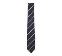 BOSS Tie with diagonal stripe in silk blend - Style H-TIE CM 7.5 253, 50550914 White stripes pcs.