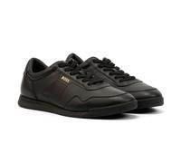 Boss Titanium Leather Mens Black Trainers - Size UK 12