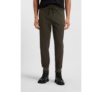 BOSS Tracksuit bottoms in mercerised stretch cotton - Style H-Lamont 101, 50532772 Dark Green XXXL