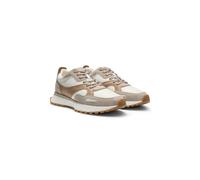 BOSS Trainers in tumbled leather with supportive outsole - Style Jonah_Runn_sdltb, 50548782 Beige 7
