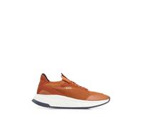 BOSS Trainers Mens Brown Casual Sneakers With Logo - TTNM Evo Slon