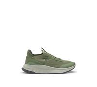 BOSS Trainers Mens Dark Green Casual Sneakers With Logo - TTNM Evo Slon Size 7