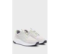 BOSS Trainers Mens Grey Casual Sneakers With Logo - TTNM Evo Runn Size 10