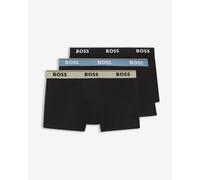 BOSS Trunk Power black beige blue boxer shorts 3 pack - L