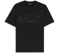 Boss Globe Logopattern 10278673 Short Sleeve T-shirt Black S Men