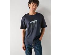 BOSS Ts_Join Relaxed Fit Graphic T-Shirt, Dark Blue, Size M, Men Dark Blue