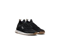 BOSS TTNM EVO trainers with knitted uppers and suede trims - Style Titanium_Runn_knst_N, 50498245 Black 15