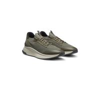 BOSS TTNM EVO trainers with knitted uppers and suede trims - Style TTNM EVO_Slon_knrsd, 50523113 Dark Green 9