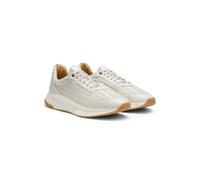 BOSS TTNM EVO trainers with woven uppers and suede trims - Style TTNM EVO_Runn_ltsdwv, 50563946 Natural 7