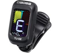 BOSS TU-02 Chromatic Clip-On Battery Powered Tuner for Guitar, Bass and Ukulele