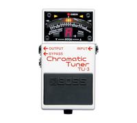 BOSS TU-3 Chromatic Stompbox Tuner pedal | Extremely robust BOSS stompbox housing, LED display with 21 segments