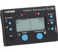 BOSS TU-30 Pro tuner and versatile metronome for guitars, basses, and flat tuning