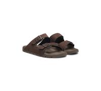 BOSS Twin-strap slides with branded buckles - Style Surfley_Sand_mf, 50563157 Dark Brown 6