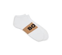 BOSS Two-pack of ankle-length socks in stretch fabric - Style 2P AS Logo CC, 50469720 White 12-14
