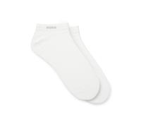 BOSS Two-pack of ankle-length socks in stretch fabric - Style 2P AS uni CC, 50469849 White 9-11
