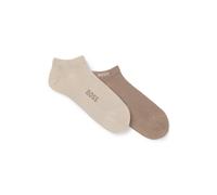 BOSS Two-pack of ankle socks in a bamboo blend - Style 2P AS Logo Bamboo, 50538188 Beige 5.5-8