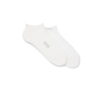 BOSS Two-pack of ankle socks in a bamboo blend - Style 2P AS Logo Bamboo, 50538188 White 5.5-8