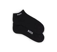 BOSS Two-pack of cotton-blend logo ankle socks - Style 2P AS Logo CC W, 50502054 Black 5.5-8