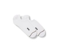 BOSS Two-pack of invisible socks in a cotton blend - Style 2P LC Iconic CC, 50522704 White 9-11