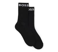 BOSS Two-pack of regular-length socks in stretch fabric - Style 2P RS Sport CC, 50469747 Black 9-11