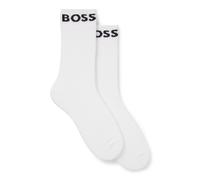 BOSS Two-pack of regular-length socks in stretch fabric - Style 2P RS Sport CC, 50469747 White 5.5-8