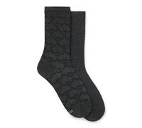 BOSS Two-pack of regular-length socks - Style 2P RS 3D Knit CC W, 50546720 Black 3.5-8