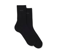 BOSS Two-pack of regular-length socks with bamboo - Style 2P RS Uni Logo VB W, 50561114 Black 5.5-8