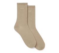 BOSS Two-pack of regular-length socks with logos - Style 2P RS Uni Logo CC W, 50543398 Beige 3-4.5