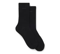 BOSS Two-pack of regular-length socks with logos - Style 2P RS Uni Logo CC W, 50543398 Black 5.5-8