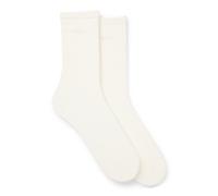 BOSS Two-pack of regular-length socks with logos - Style 2P RS Uni Logo CC W, 50543398 White 3-4.5
