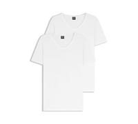 BOSS Two-Pack of Underwear T-Shirts in Stretch Cotton White