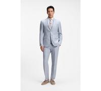 BOSS Two-piece regular-fit suit in checked fabric - Style H-Jeckson-2Pcs-263, 50567251 Light Blue 48R