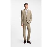 BOSS Two-piece regular-fit suit in easy-care fabric - Style H-Jeckson-2Pcs-253, 50571072 Beige 40R