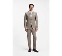 BOSS Two-piece regular-fit suit in melange stretch wool - Style H-Jeckson-2Pcs-263, 50567234 Beige 44R