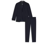 BOSS Two-piece regular-fit suit in patterned stretch fabric - Style H-Jeckson-2Pcs-253, 50551755 Dark Blue 44R