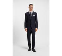 BOSS Two-piece regular-fit suit in patterned stretch fabric - Style H-Jeckson-2Pcs-253, 50551755 Dark Blue 42L